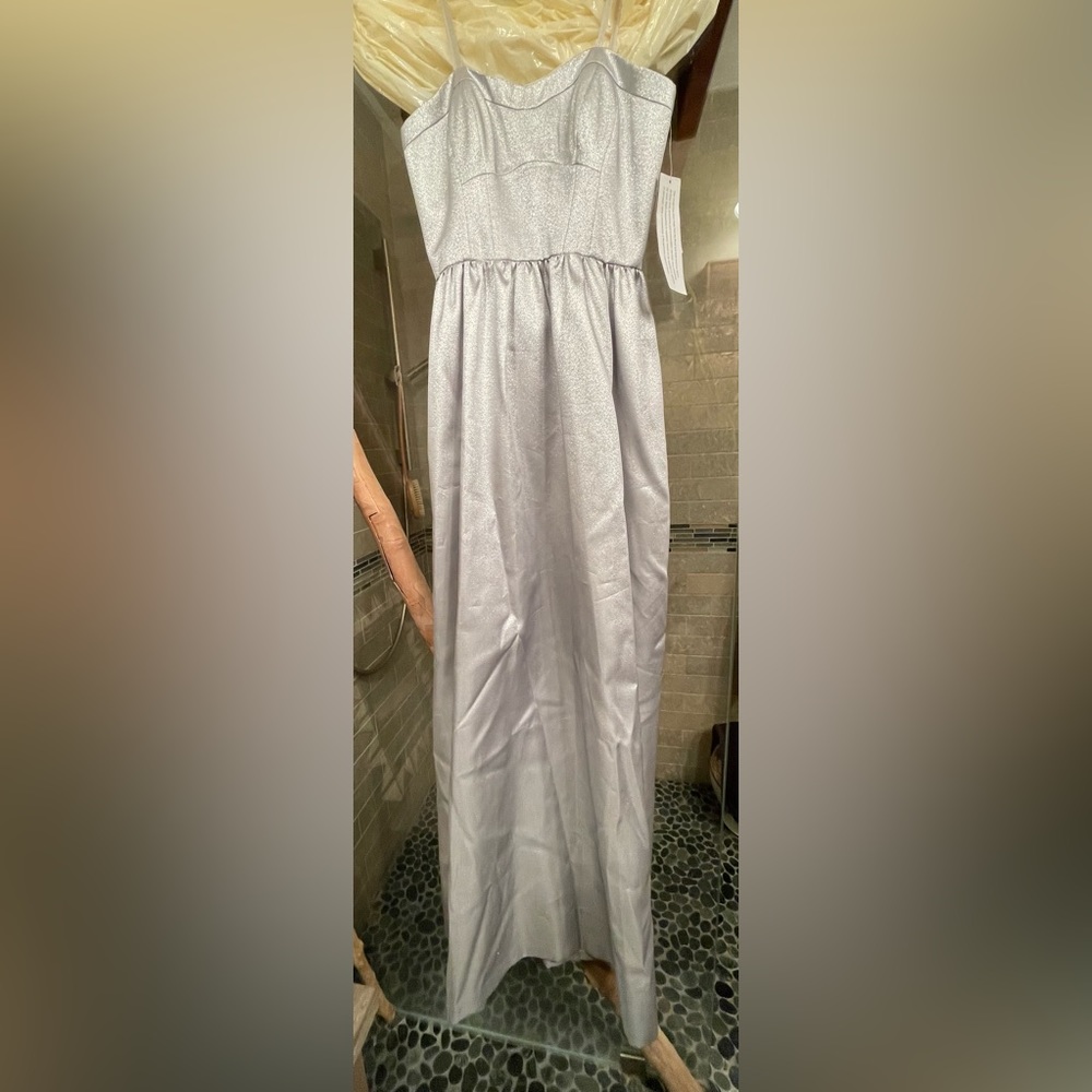 Aidan Mattox NWT Silver Prom Dress